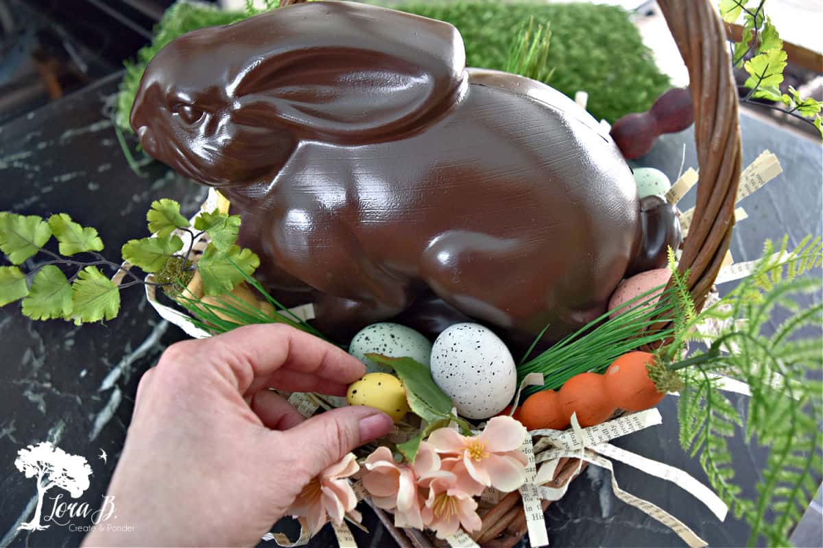 DIY Chocolate Bunny Centerpiece