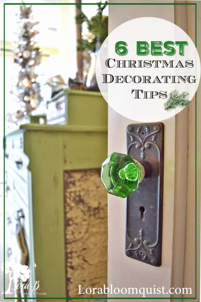 Vintage green doorknob