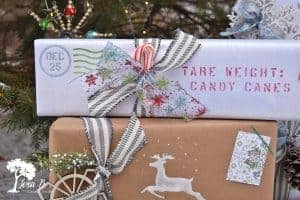 Christmas gift wrapping ideas with stencils