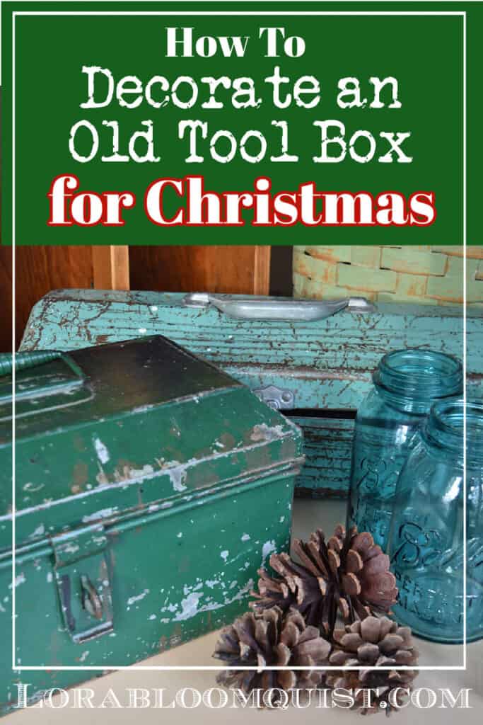 Old metal toolboxes as decor pin.