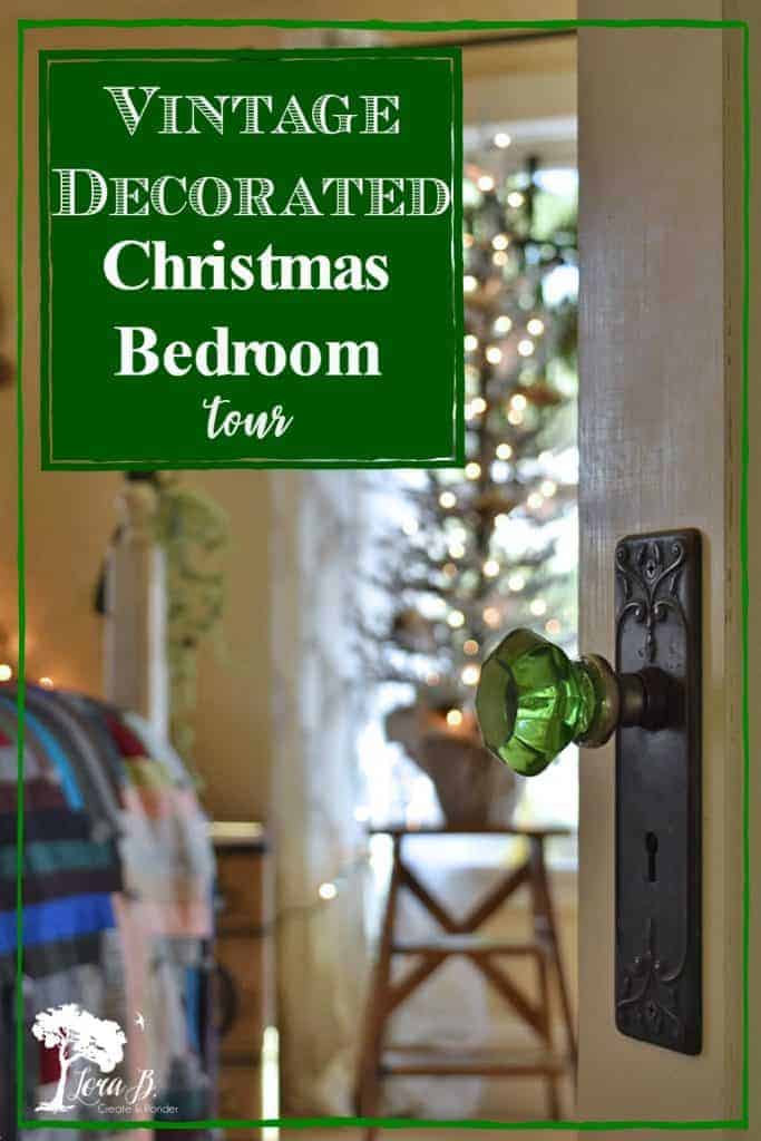 Christmas bedroom decorating ideas, vintage style