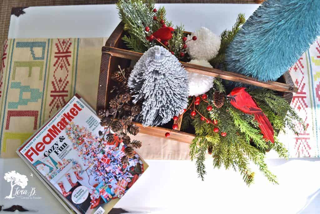 Christmas crate centerpiece how to