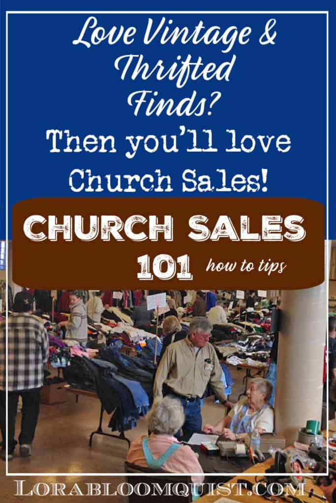 Church sale tables