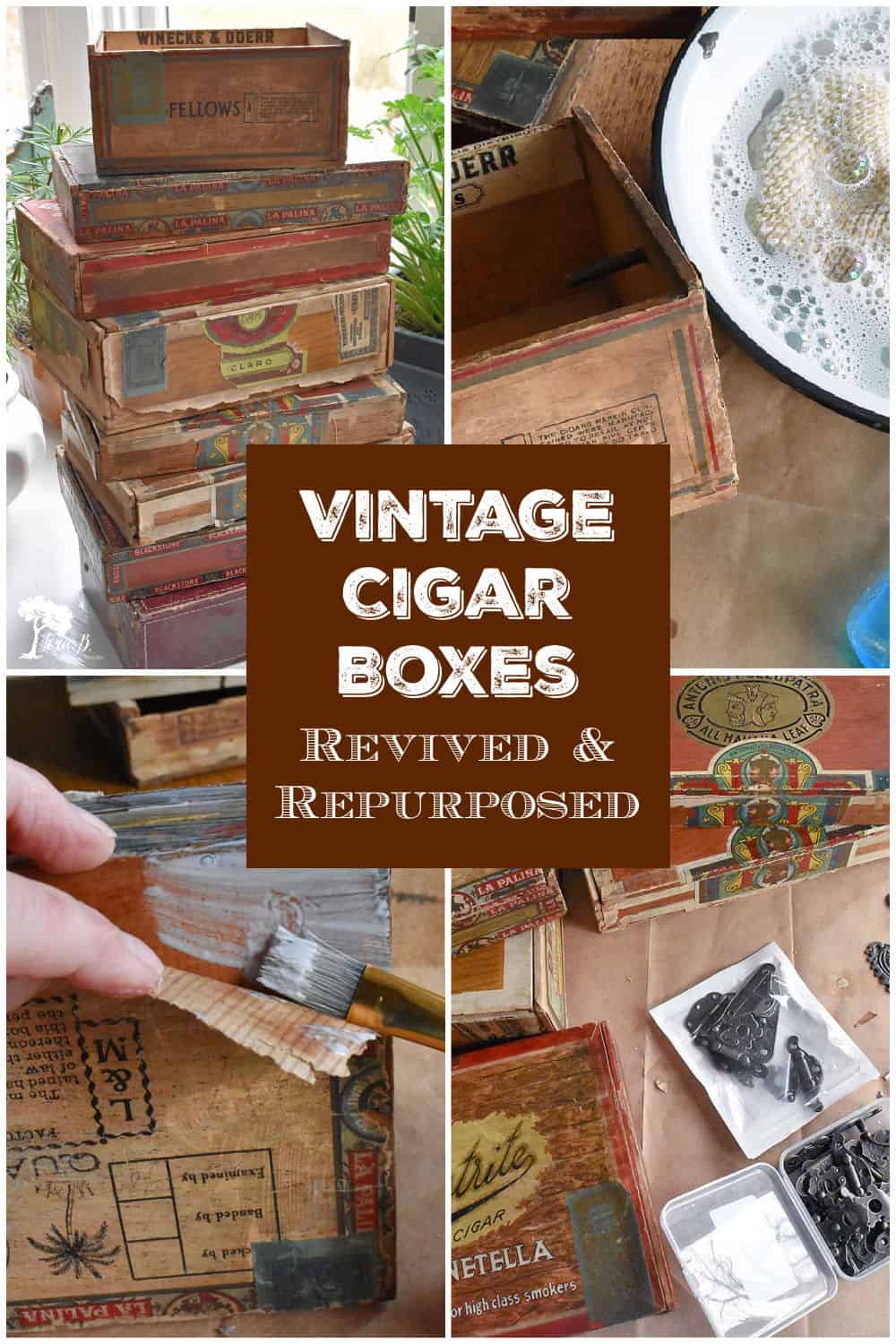 DIY Vintage Cigar Box Craft Ideas Lora BloomquistCreate & Ponder
