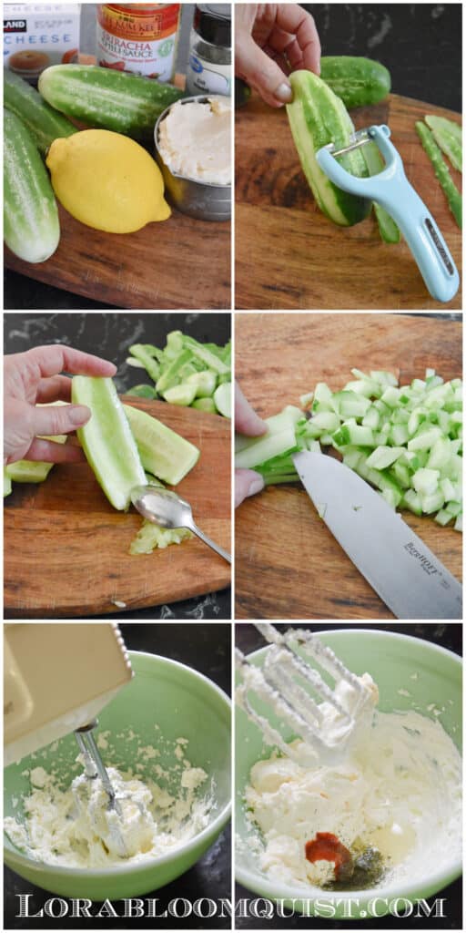 Steps to make Dill Cucumber Dip.