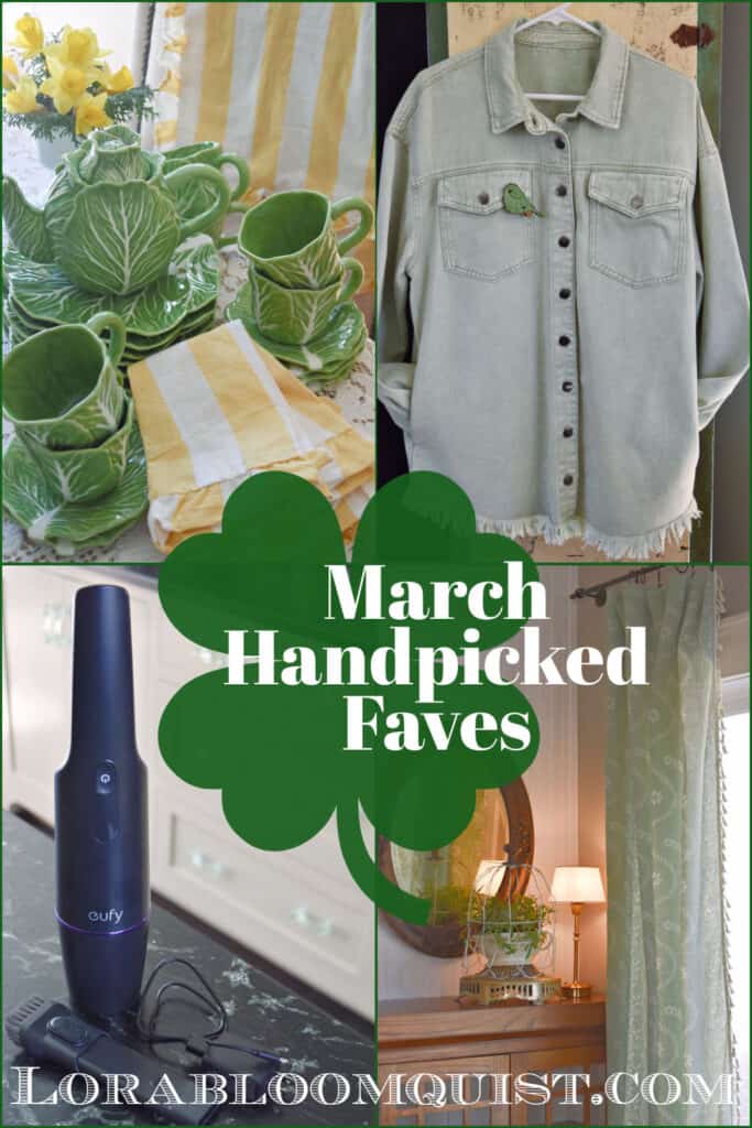 Green cabbage wear, green jacket, vacuum and curtains.