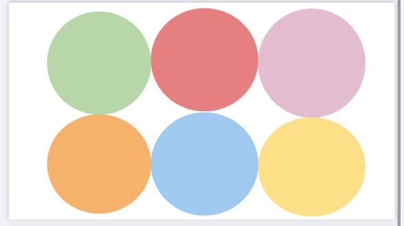 Wedding color scheme circles
