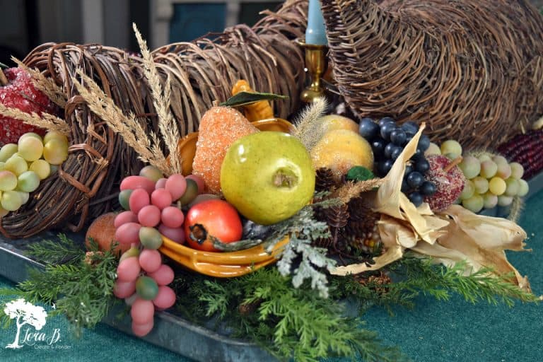 Cornucopia Collection Centerpiece - Lora Bloomquist~Create & Ponder