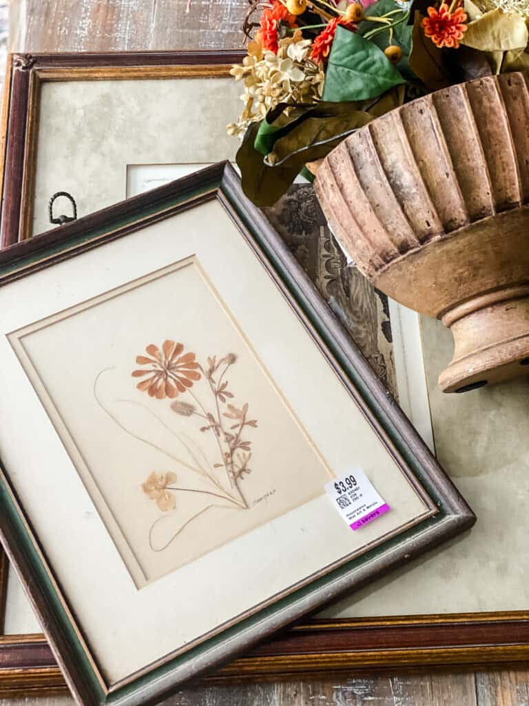 Thrifted framed pictures.