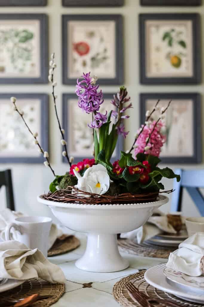Easter floral centerpiece