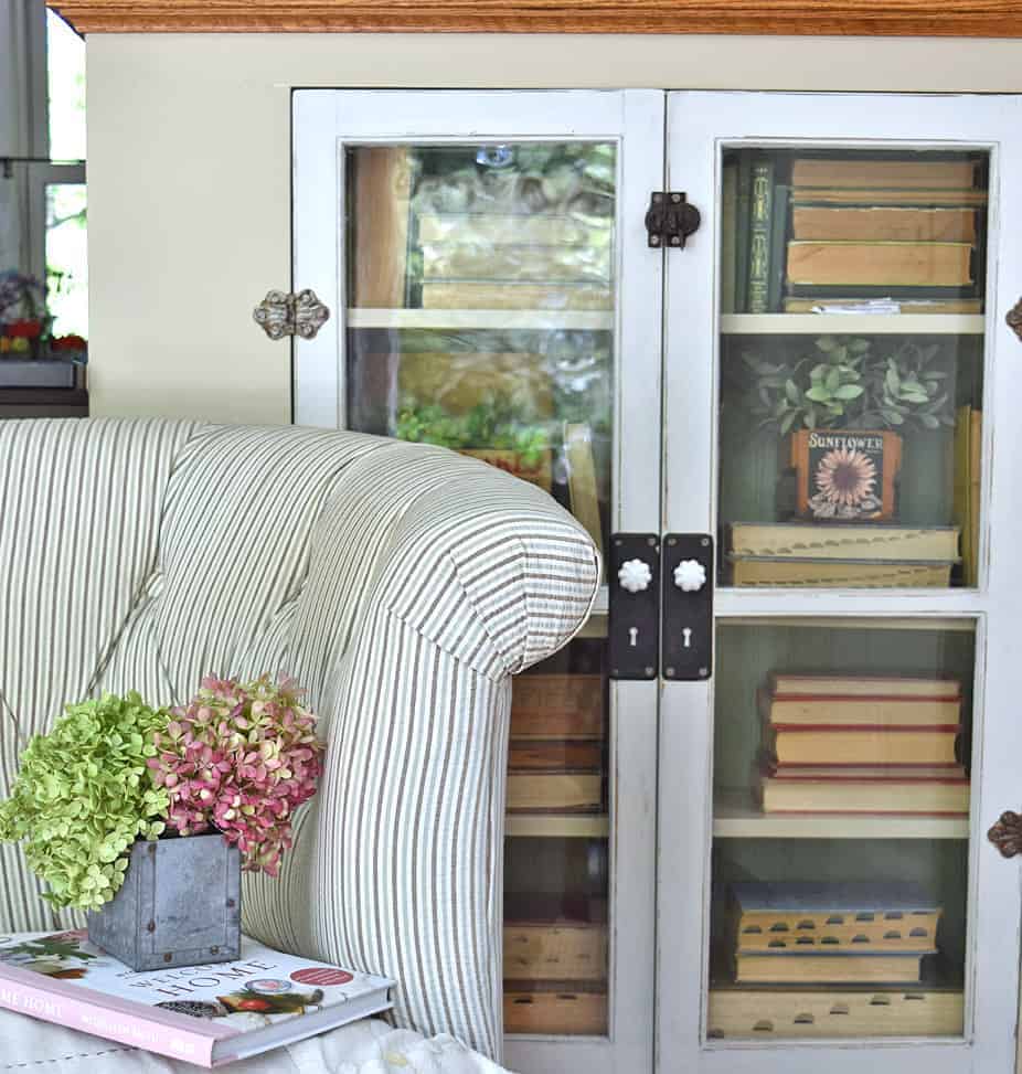 cozy reading nook in kitchen