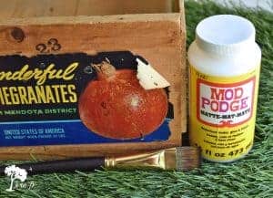 old wooden fruit crate