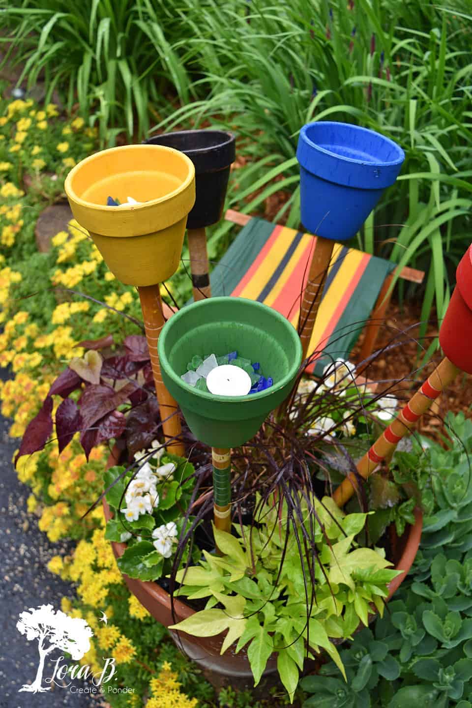 how to upcycle vintage croquet mallets