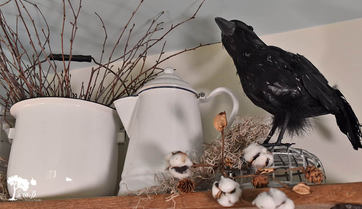 Decorating with Crows and Enamelware