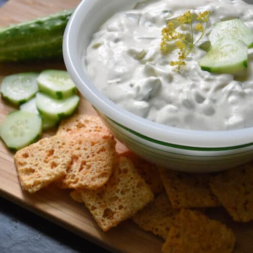 Dill Cucumber Dip - Lora Bloomquist~Create & Ponder