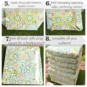 patio stapled seat cushion how to