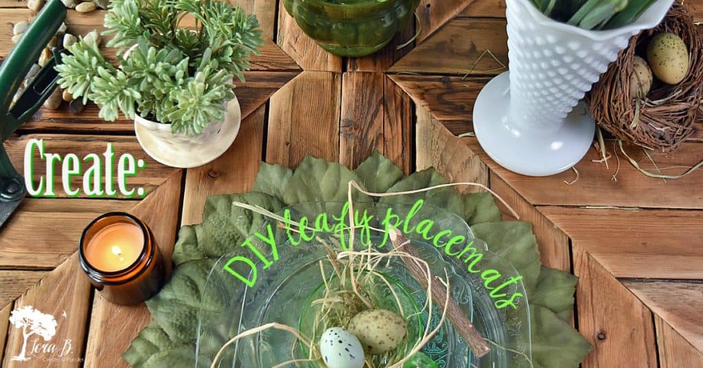 DIY Leafy Placemats