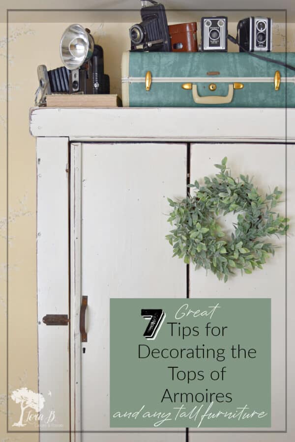 7 Ideas for Decorating the Tops of Armoires, Bookcases (and any tall