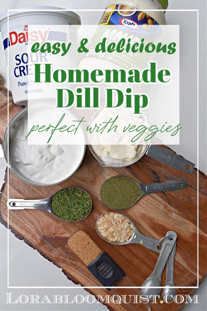 Homemade dill dip pin