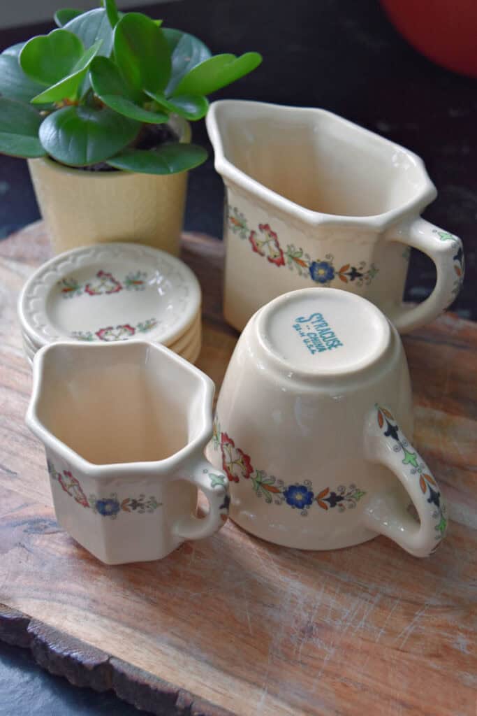 Vintage Syracuse hotelware.