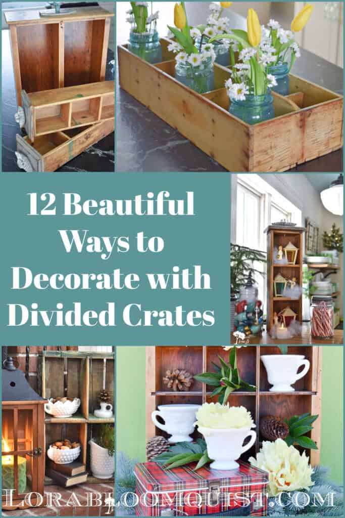 Decorating with Divided Crates pin.