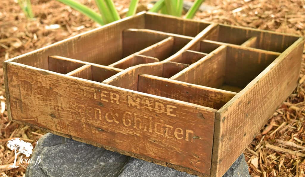 Divided wood tray