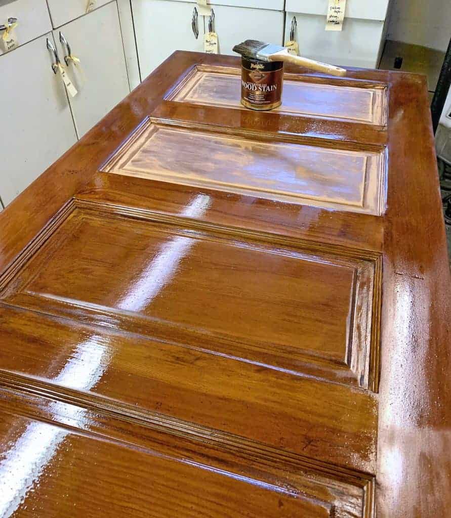 refinishing an old door