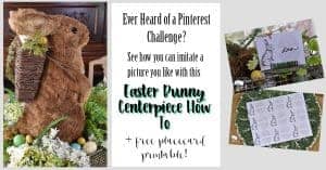 Easter Bunny Centerpiece How-To