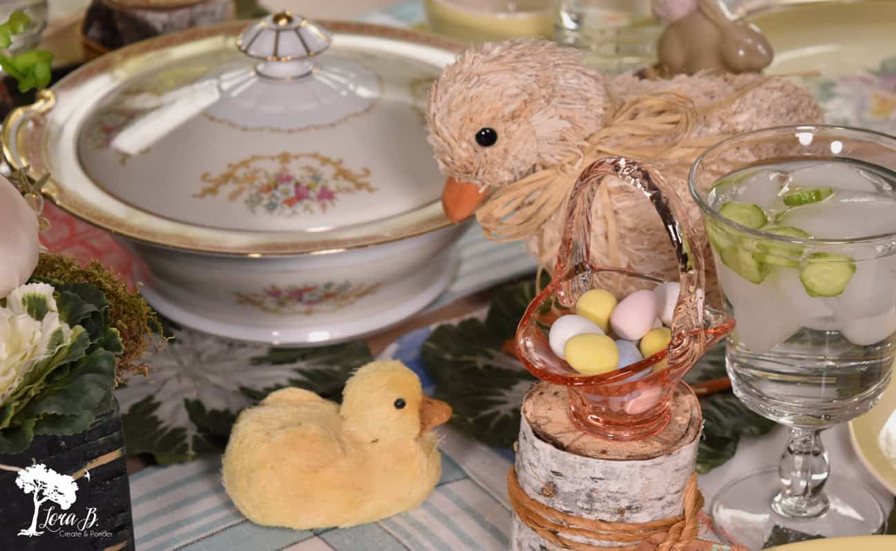 An Organic, Vintage Easter Table