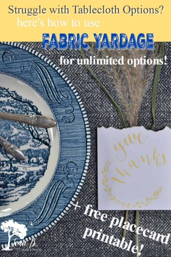 How to Use Fabric Yardage on your Table Settings Lora Bloomquist