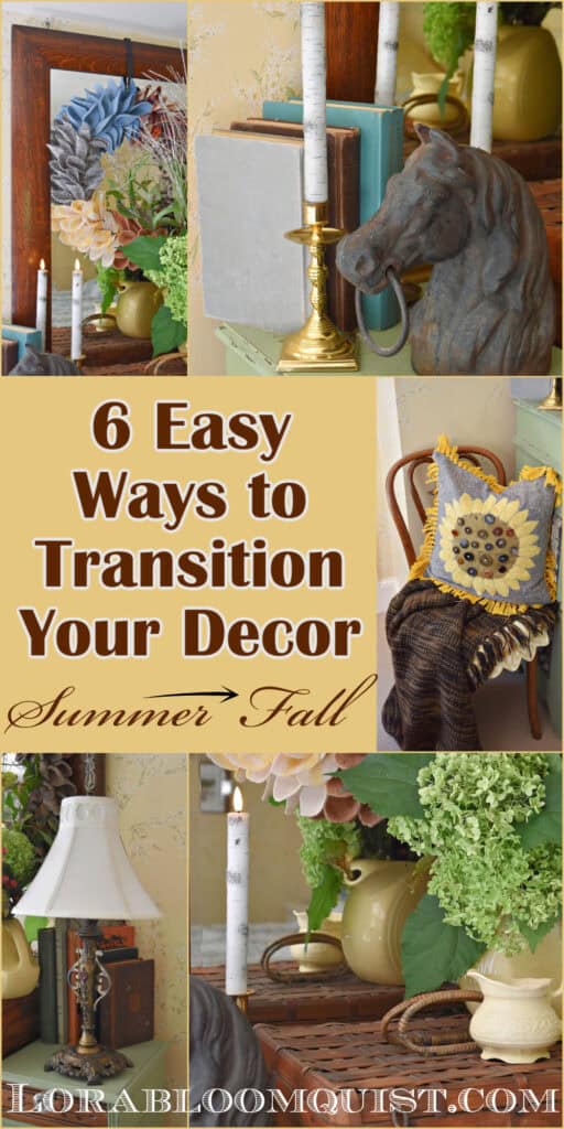 6 Easy Ways to Transition Your Decor from Summer to Fall pin.