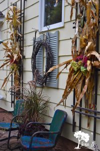 Fall Decorated Porch and Patio