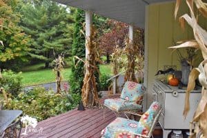 Fall Decorated Porch and Patio