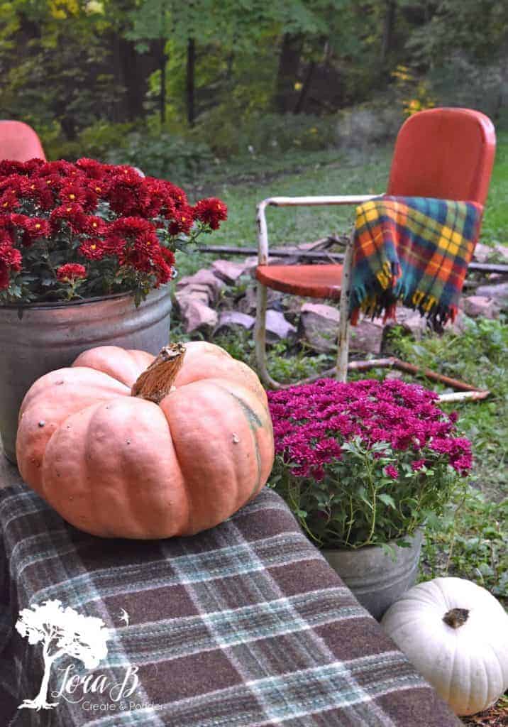 fall picnic table setting ideas