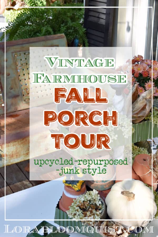 Cozy Fall Porch Decorating Ideas with Vintage Style - Lora Bloomquist ...