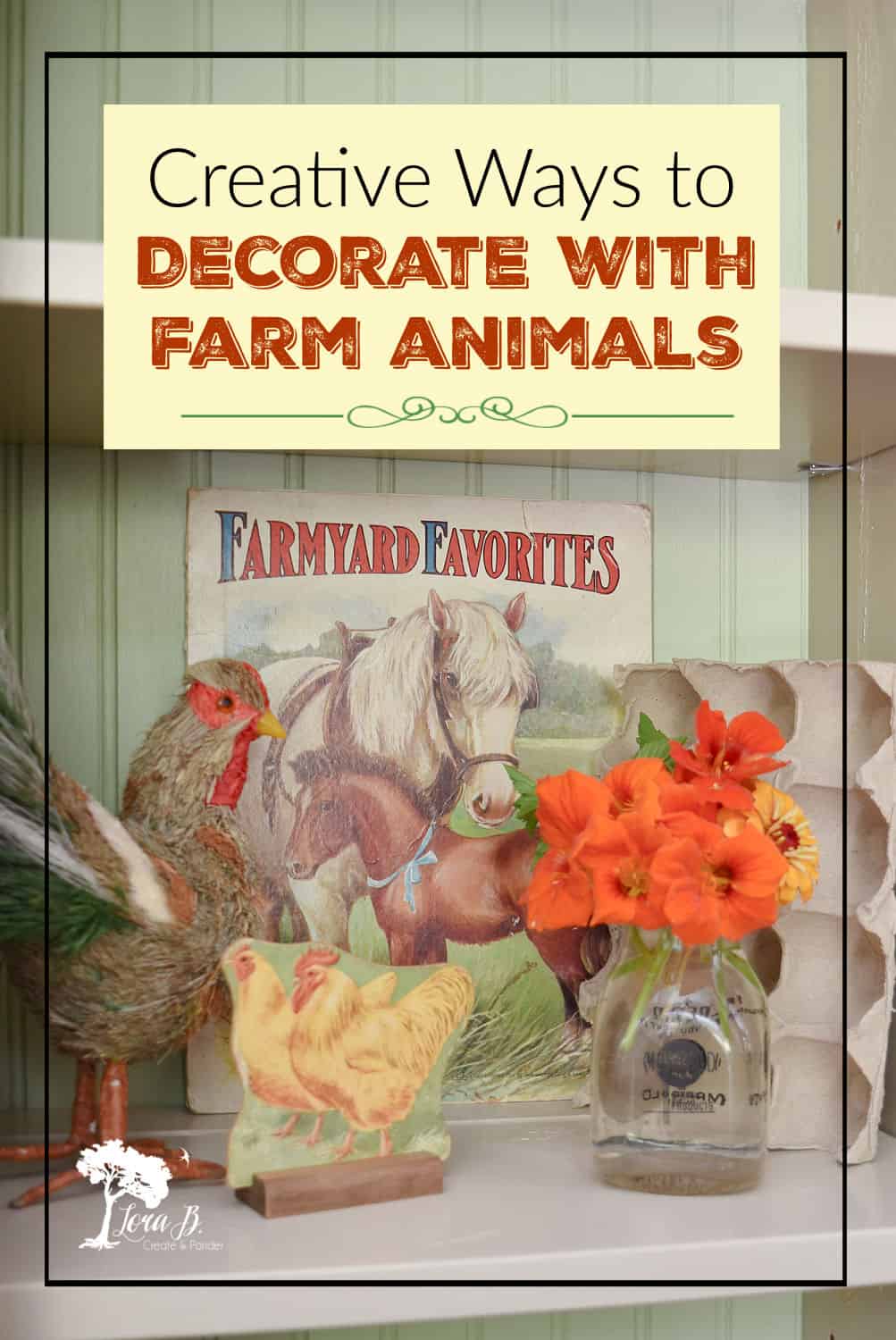 Decorating with Farm Animals, Vintage Style