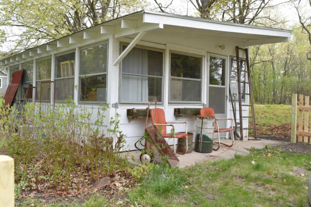 Old screen porch.