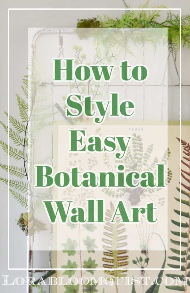 DIY Botanical Wall Art How To - Lora Bloomquist~Create & Ponder