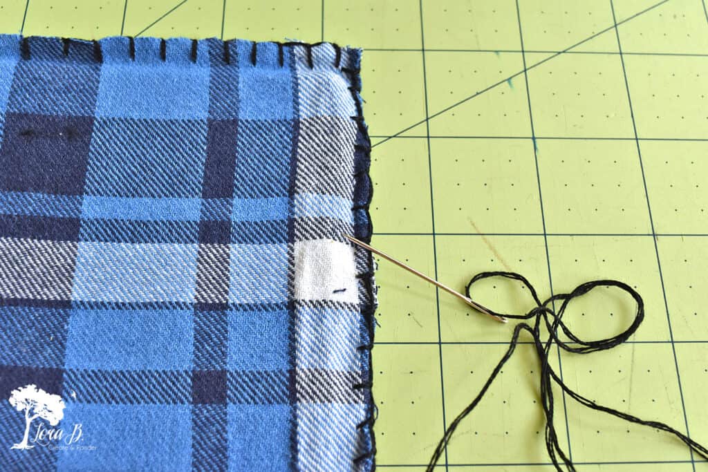 DIY plaid flannel coasters how to