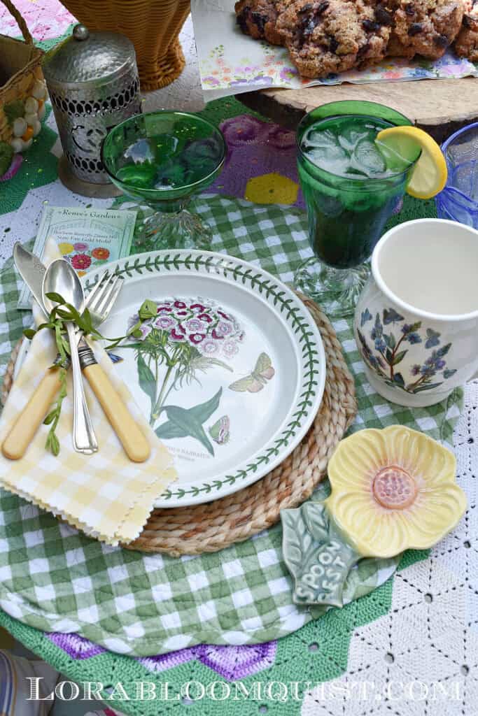 Portmerion dishes are perfect for a summer garden party.