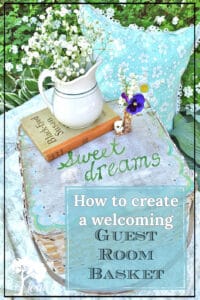Painting sweet dreams on the top of basket is just one of the ideas in this Welcoming Guest Room Basket Ideas article.