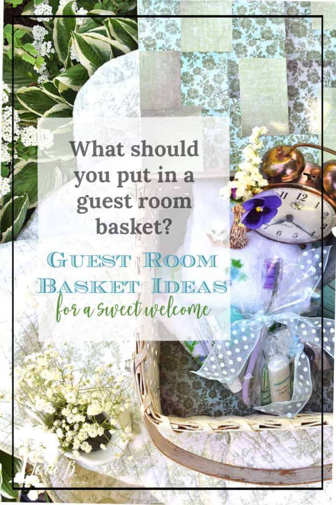 Learn what handy items you should include in this Welcoming Guest Room Basket Ideas