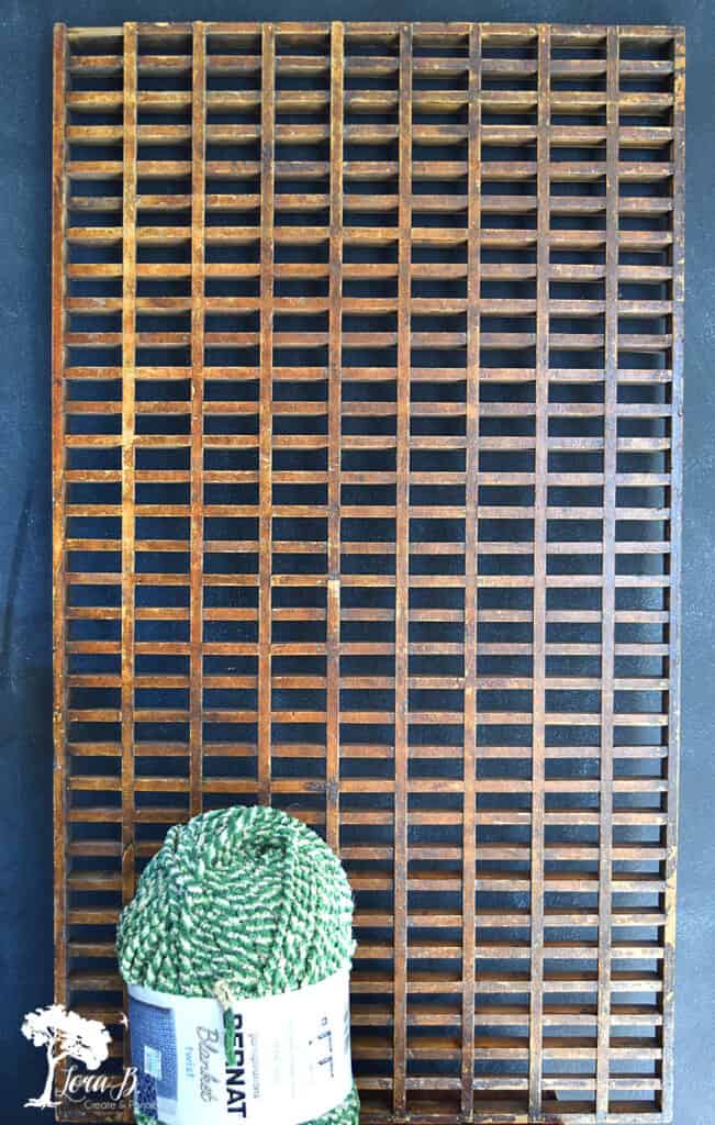 Vintage heat grate for DIY project