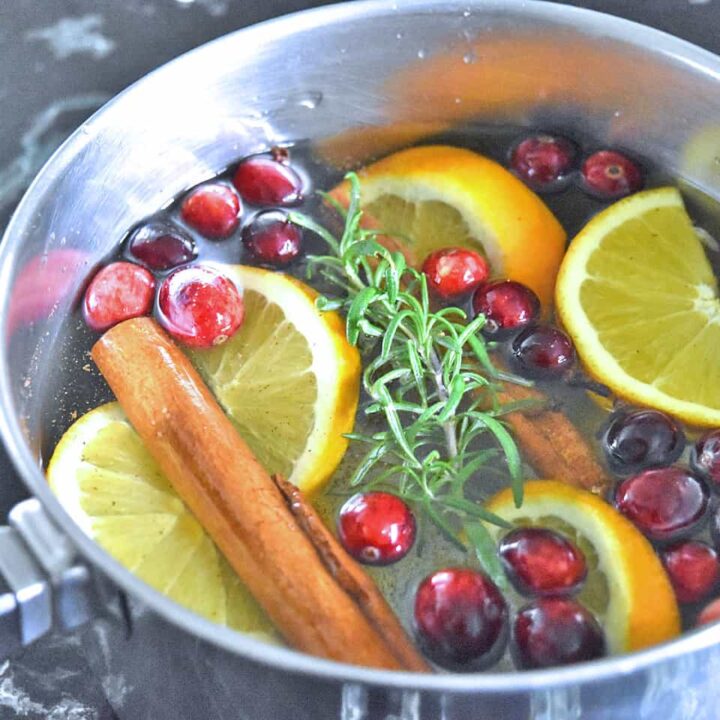 Fresh orange slices, cranberries and spices combine in a saucepan for an aromatic holiday simmer.