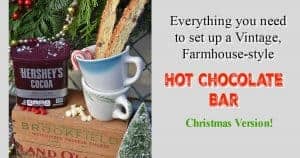 Christmas hot chocolate bar ideas