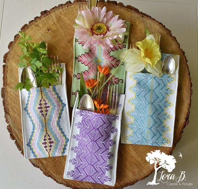 Upcycled Kitchen Rags from Cloth Napkins - Our Daily Craft