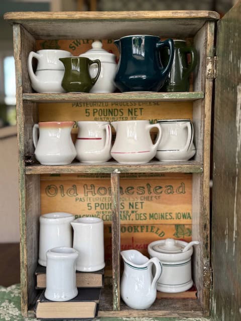 Mini vintage creamer collection.