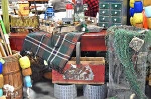 vintage market cabin display