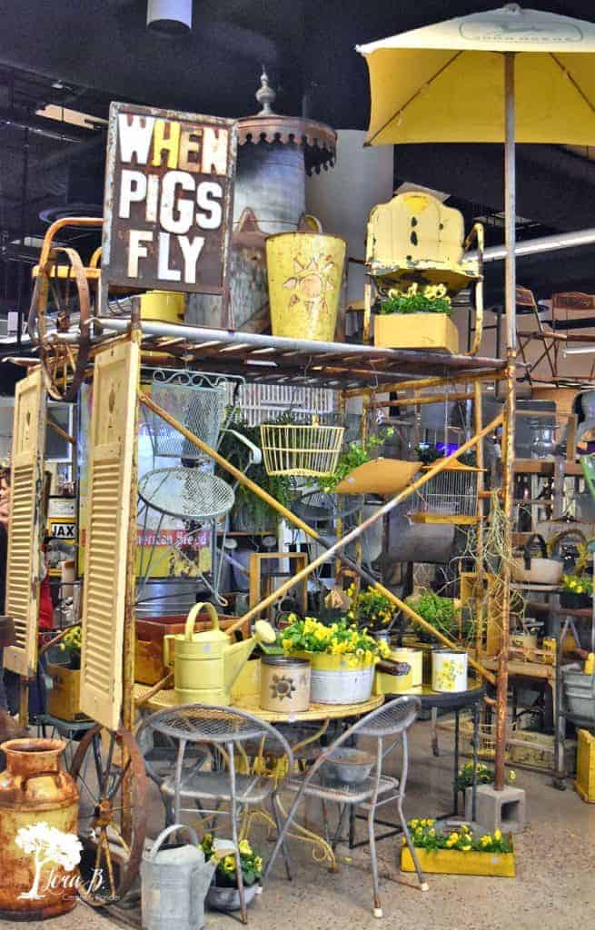 vintage market display