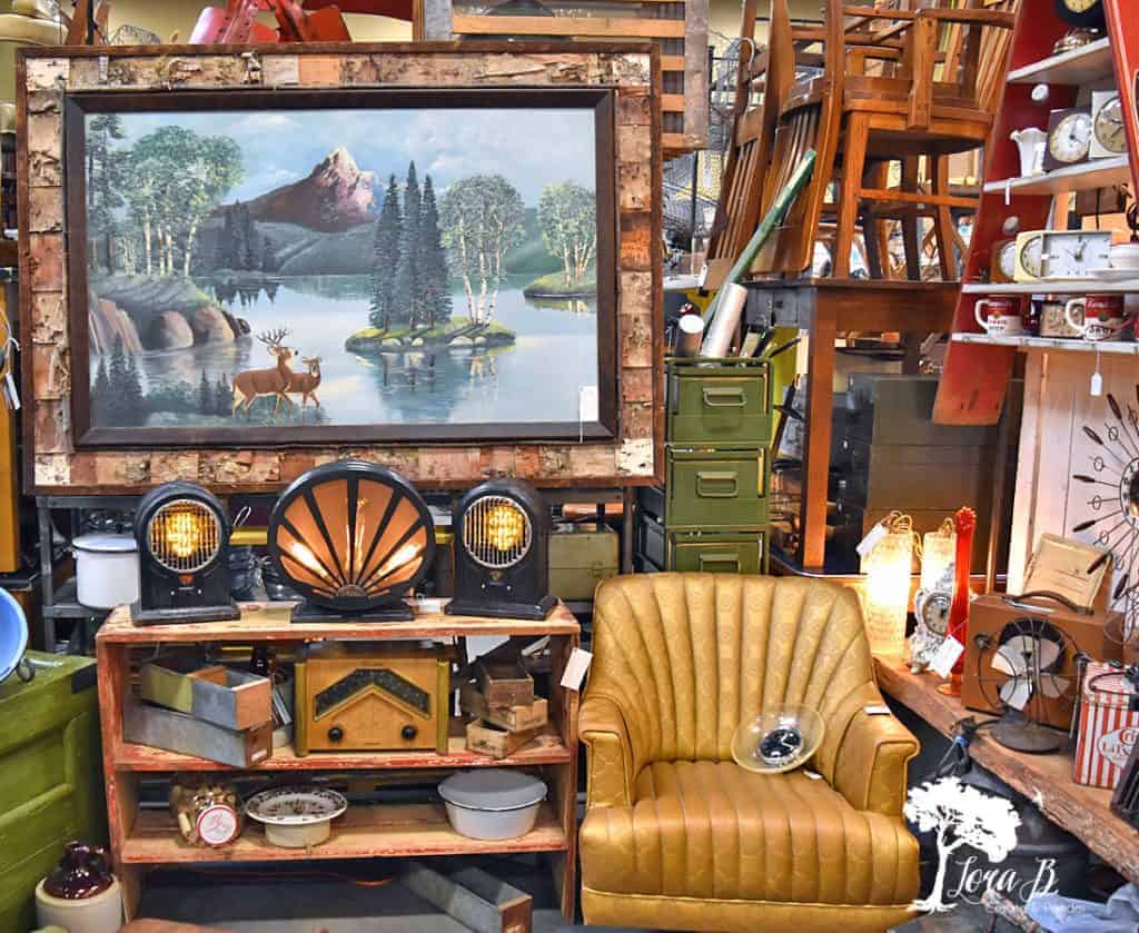 vintage market display